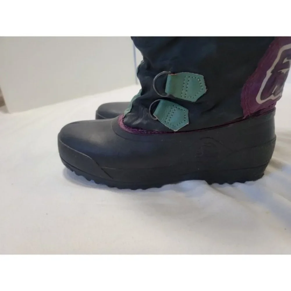 Sorel Women's 6 Freestyle Teal‎ Blue Purple Lace Up Lined Tall Winter Snow Boots
